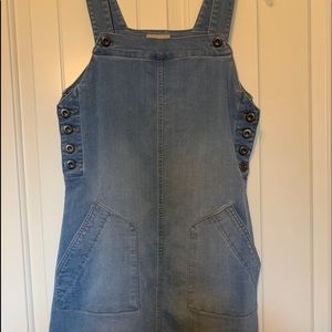 jean overall dress